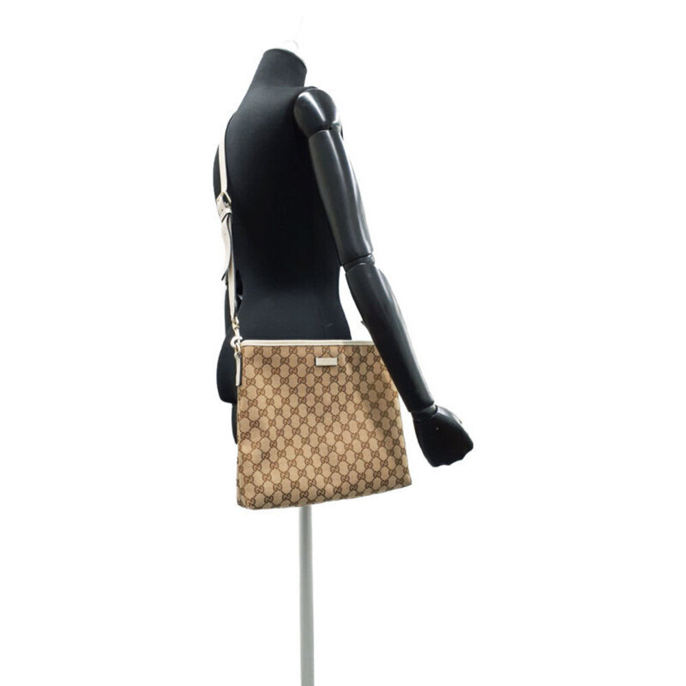 Gucci GG Canvas Messenger Crossbody Bag Brown - Picture 9 of 9